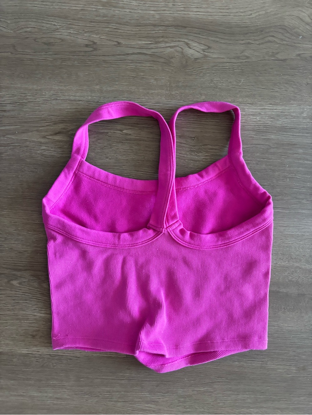 Amazon Bright Pink Ribbed Tank Top - Picture 3 of 4